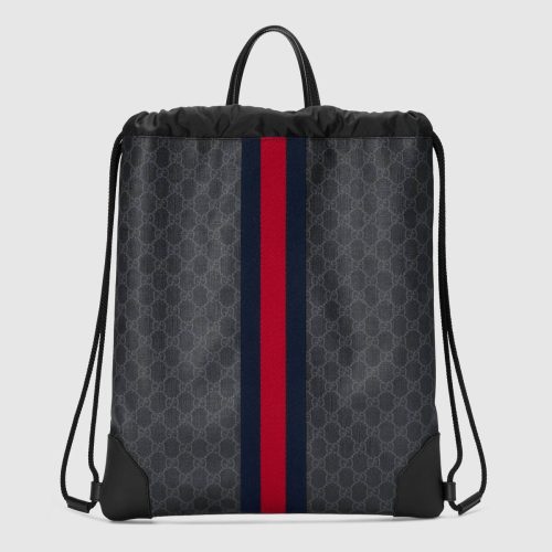 Soft GUCCI GG Supreme drawstring backpack