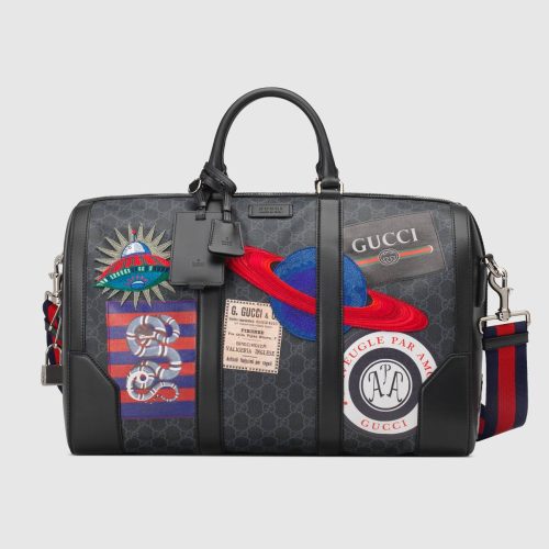 Night Courrier soft GUCCI GG Supreme carry-on duffle