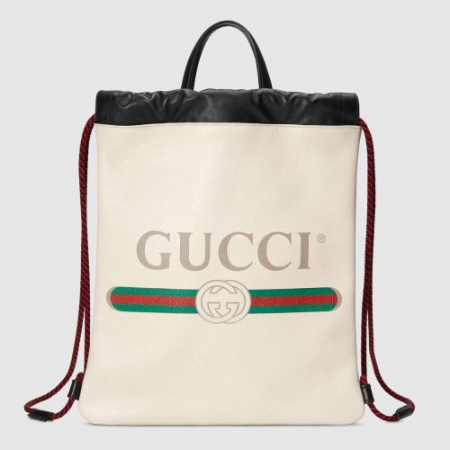 Gucci Print small drawstring backpack